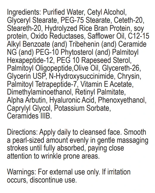 Promos Town 1 Travel Size Eye Cream ingredients