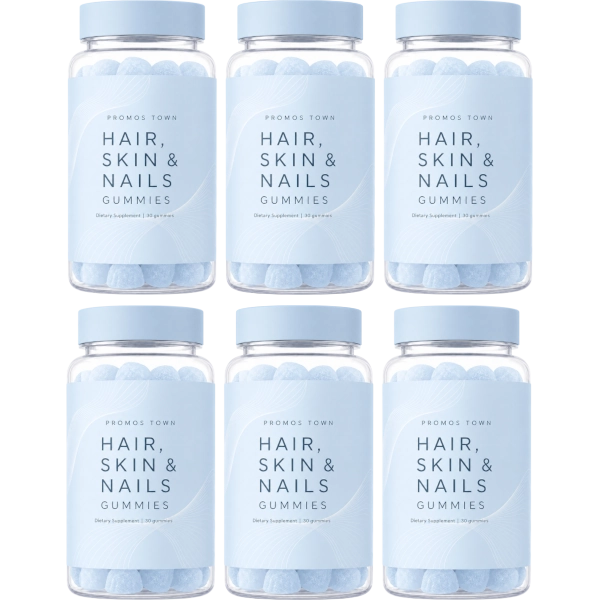 Promos Town 6 Hair, Skin & Nails Gummies